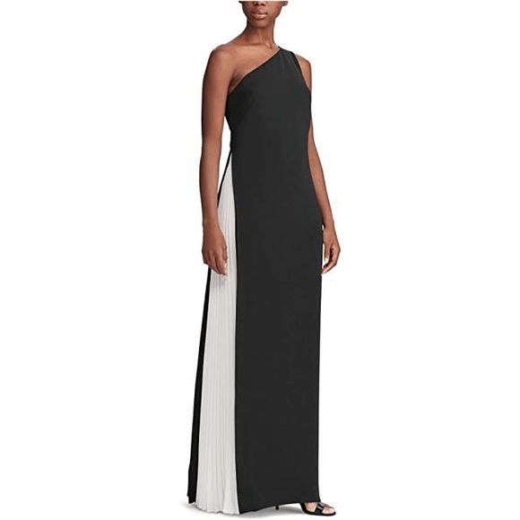 Lauren Ralph Lauren Dresses & Skirts - LAUREN Ralph Lauren Women's Zemira Pleated One Shoulder Dress - Black 4